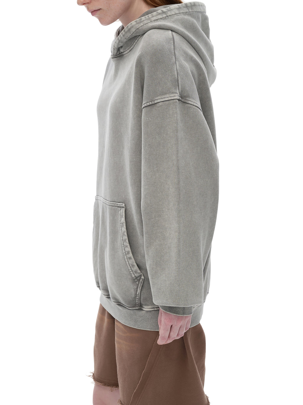 Snow Washed Loose Cotton Hoodie