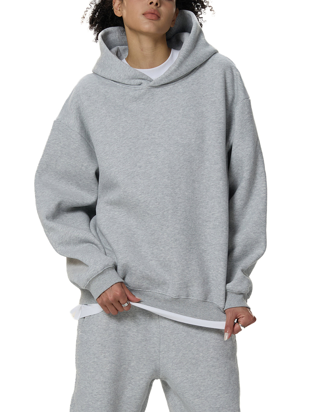 Fleeced Boxy Hoodie