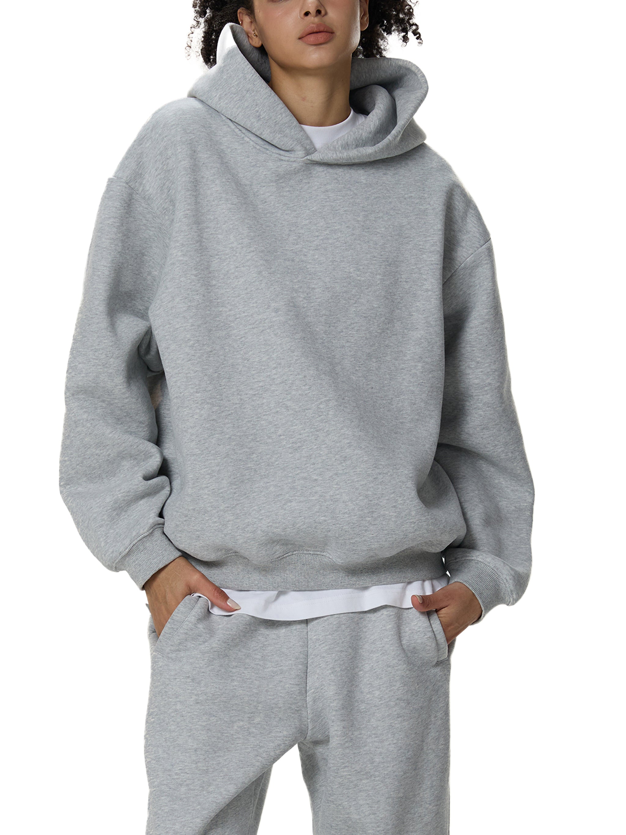 Fleeced Boxy Hoodie