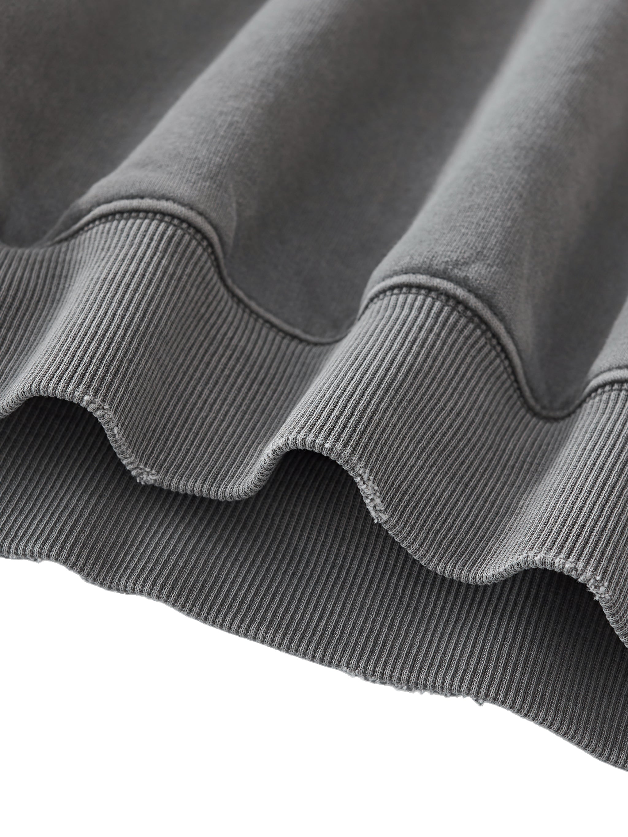 Frayed Enzyme Washed Fleece Hoodie