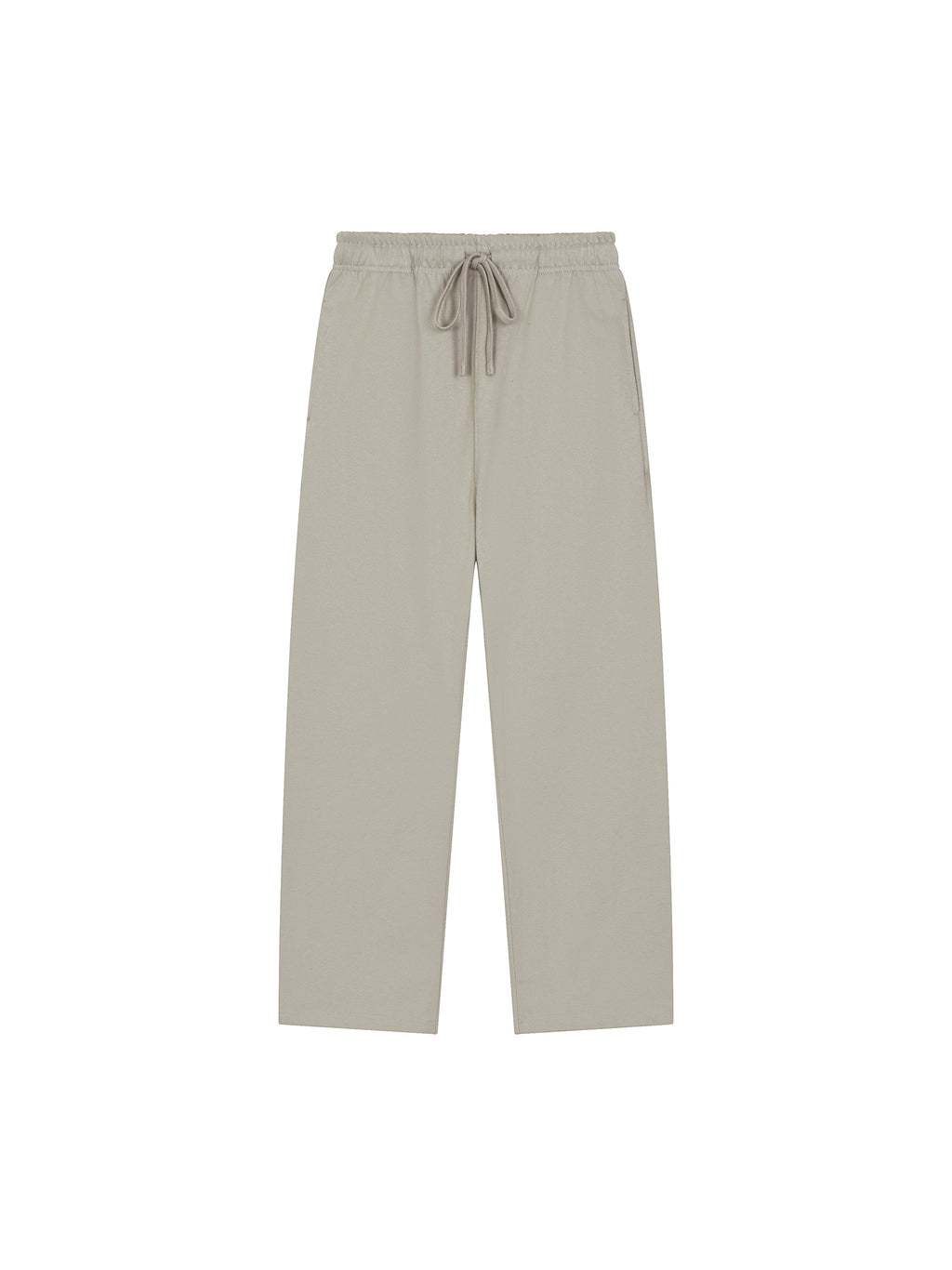 Solid Color Straight-Leg Sweatpants