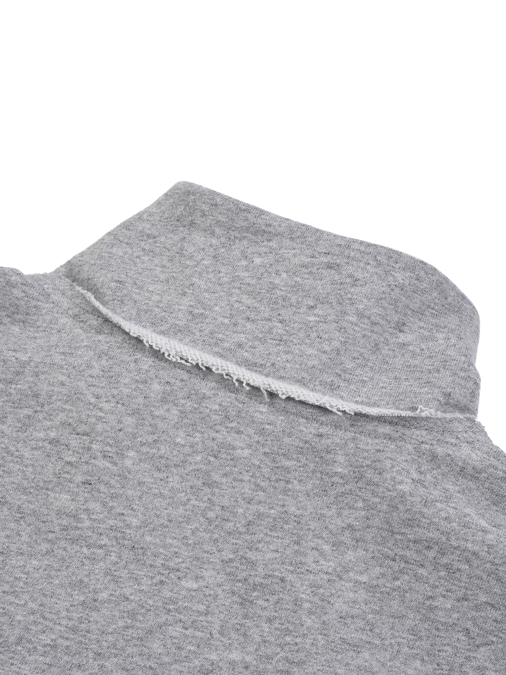 Half-Zip Rolled Edge Fleece Sweatshirt