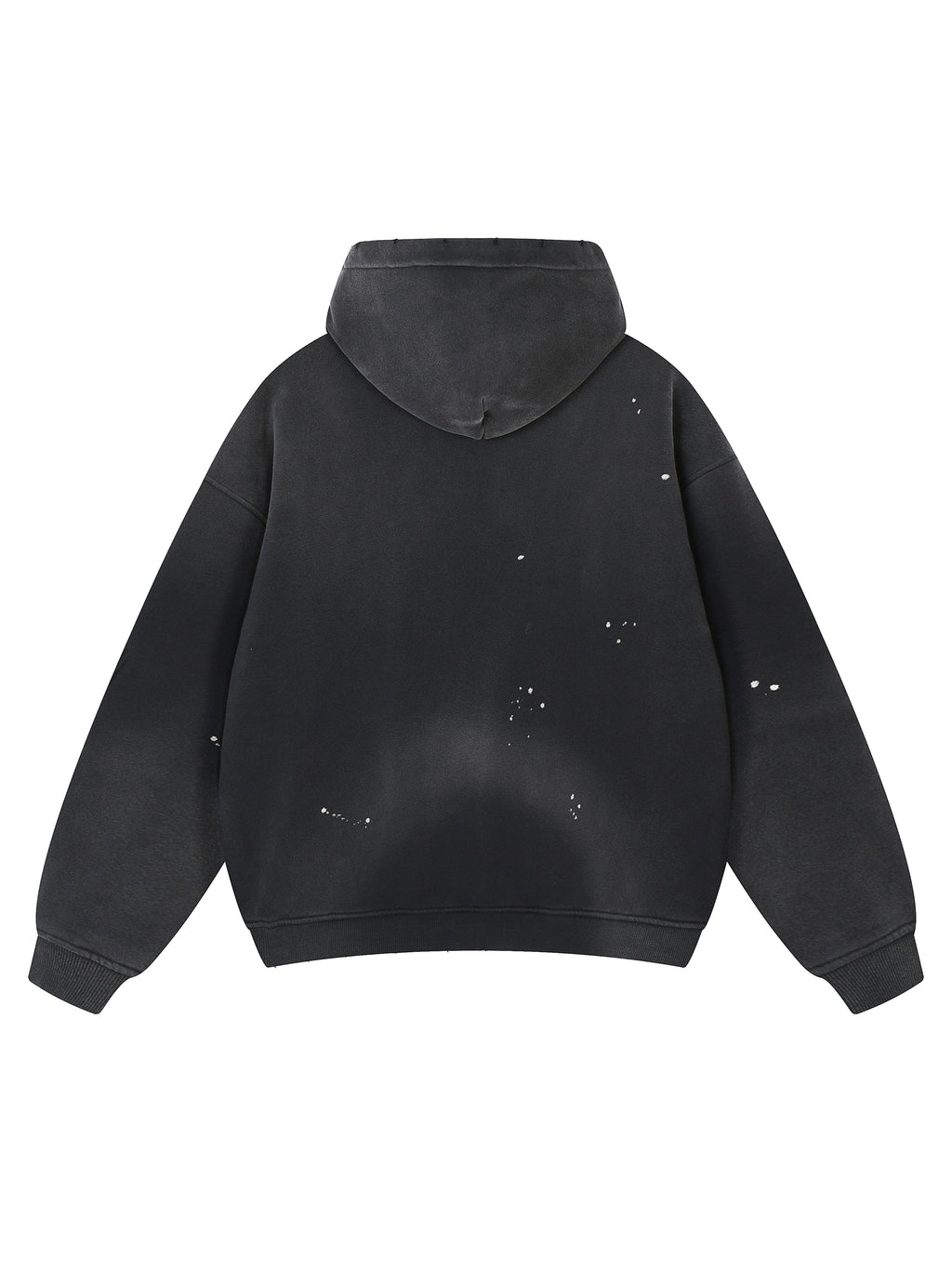 Vintage Washed Frayed Fleece Hoodie